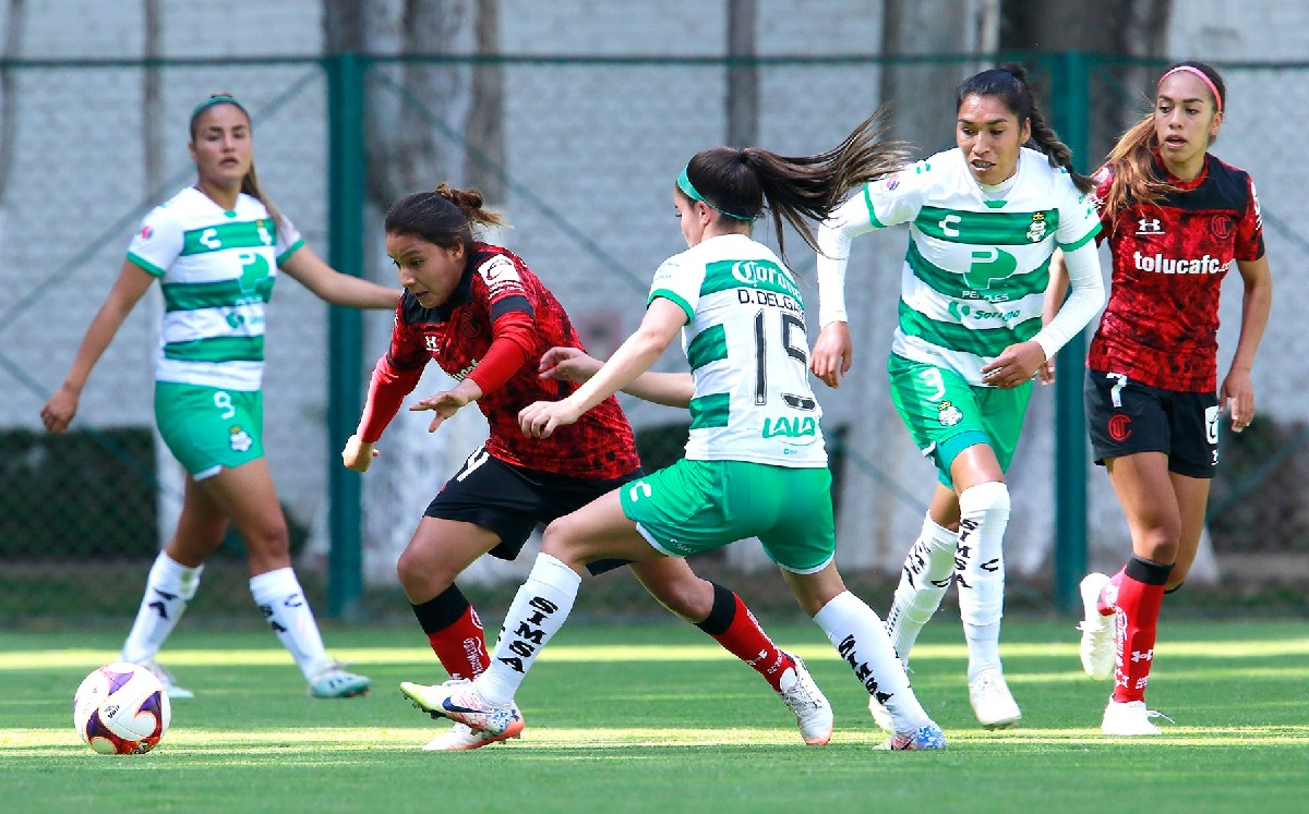 Las Guerreras de Santos Laguna cayeron en su visita a Toluca. (@TolucaFemenil)