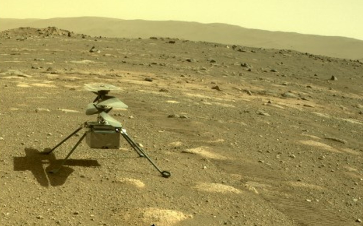 Helicóptero Ingenuity consigue volar con éxito en Marte (NASA). (Especial)