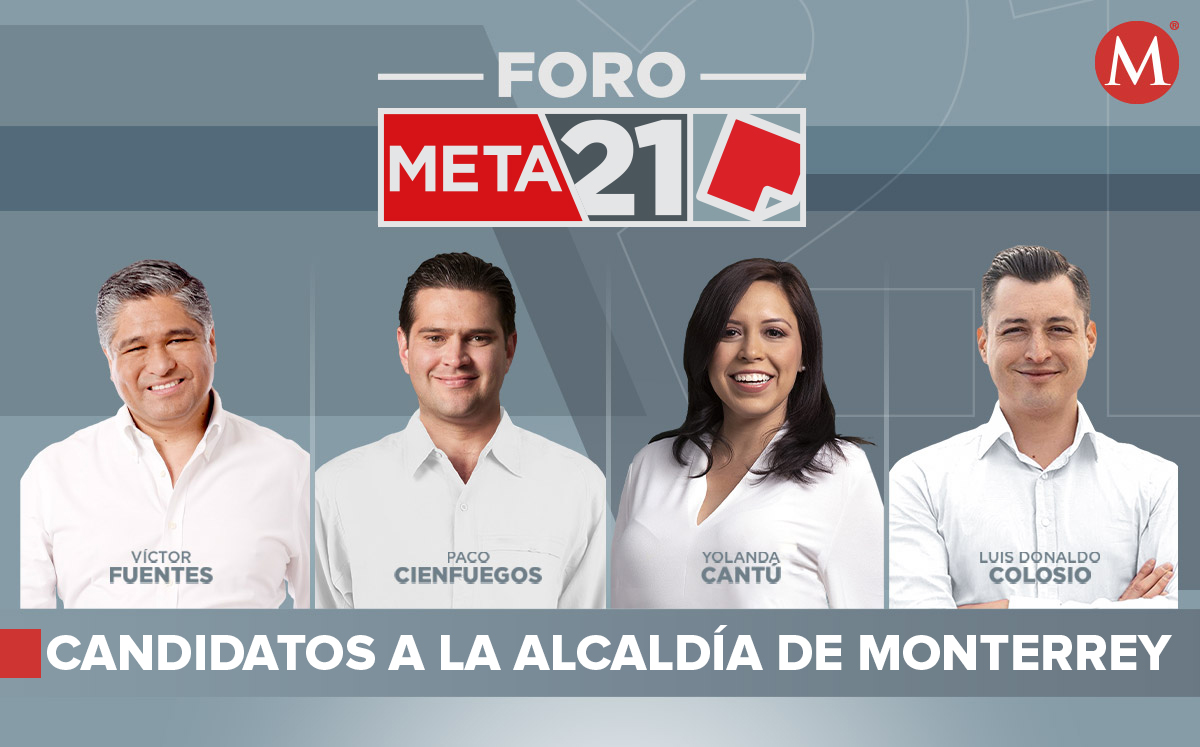 Víctor Fuentes, Francisco Cienfuegos, Yolanda Cantú y Luis Donaldo Colosio contenderán por la alcaldía regia. Foto: Especial.