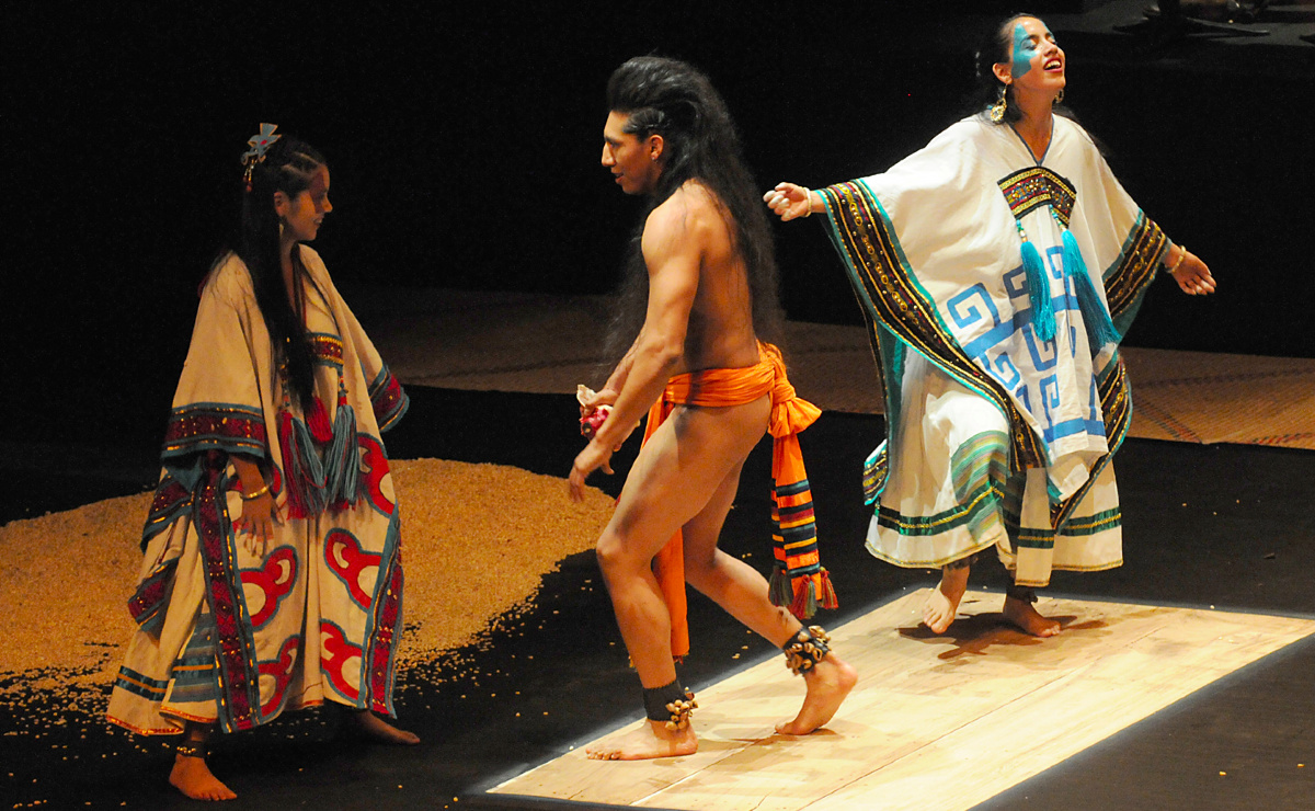 'Xochicuicatl cuecuechtli', primera ópera con una orquesta de instrumentos prehispánicos.  (Foto: Secretaría de Cultura)