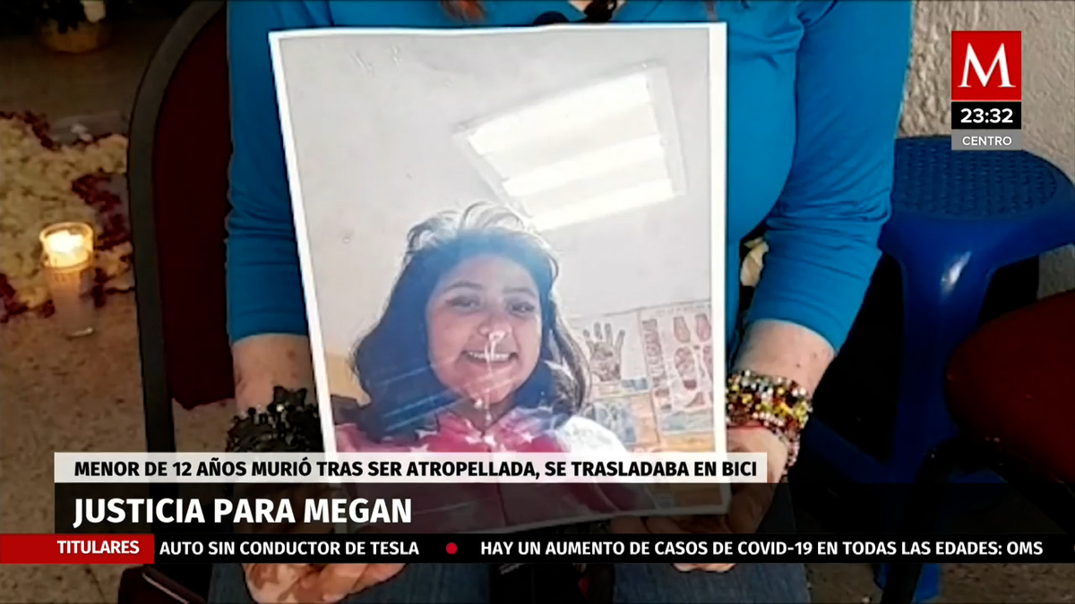 Megan, una niña de 12 años, fue atropellada cuando paseaba en bici en CdMx