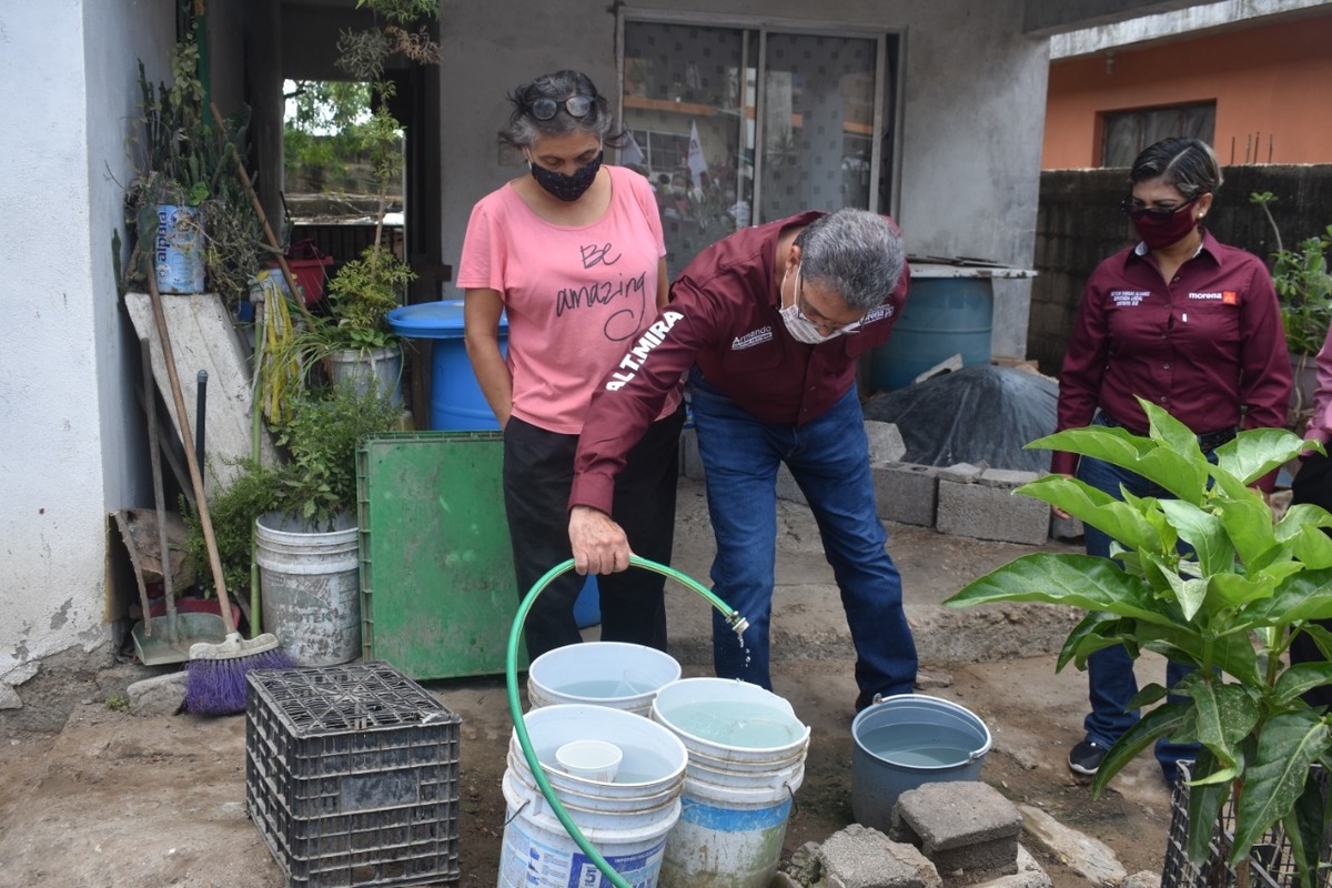 Armando Martínez Manríquez, escasez de agua. (Pablo Reyes)