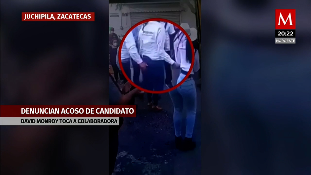 Candidato a la gobernatura de Zacatecas David Monreal realiza tocamientos a mujer en campaña