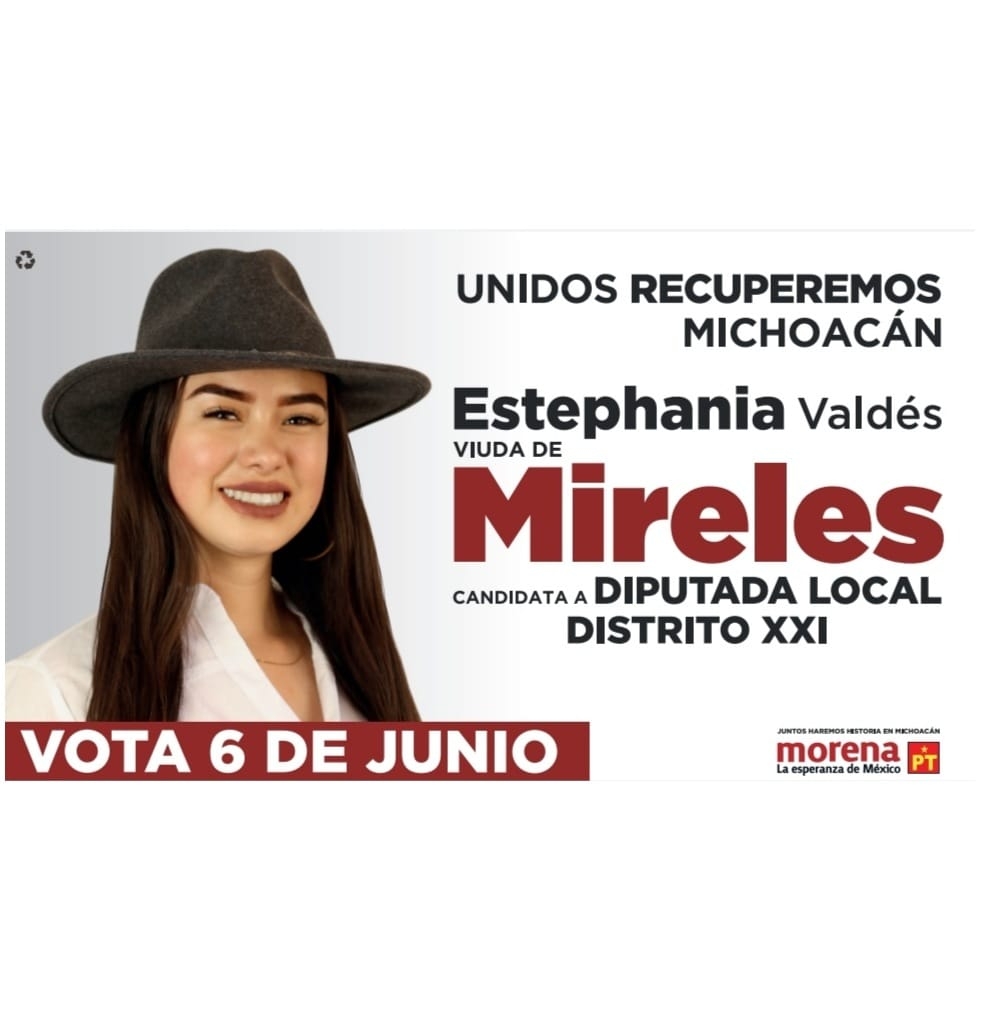 Estephania aparece con un sombrero negro de ante como lo usaba José Manuel Mireles día tras día. (Jocelyn Estrada)