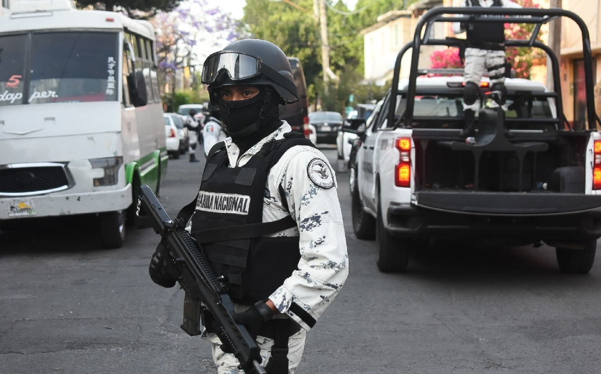 Integrantes de la Guardia Nacional durante un operativo de vigilancia. (Cuartoscuro)
