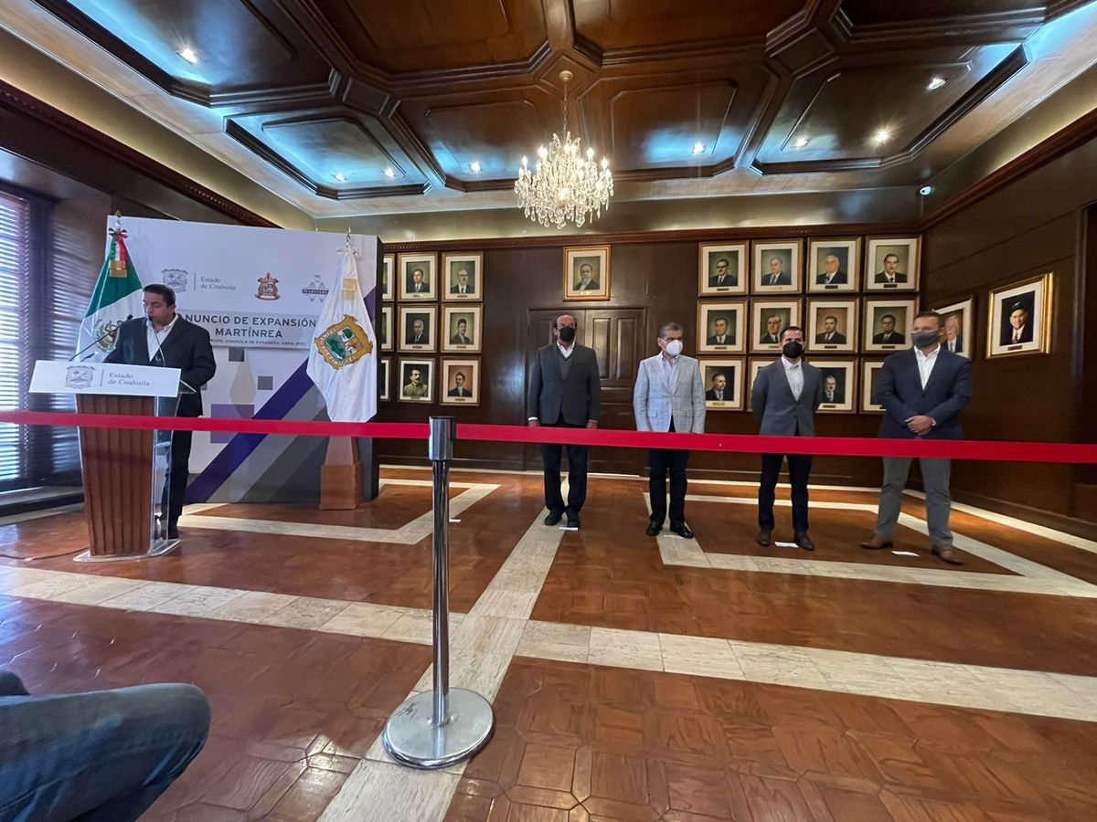 En todo México 'Martínrea' maneja 7 mil 500 empleos, de los cuales la mitad ya se encuentran trabajando en Coahuila. (Especial)