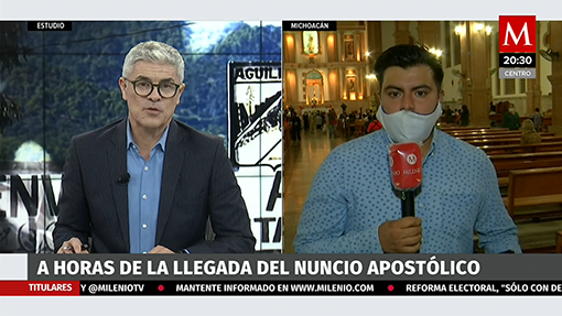 A horas de la llegada del nuncio apostólico a Aguililla, Michoacán
