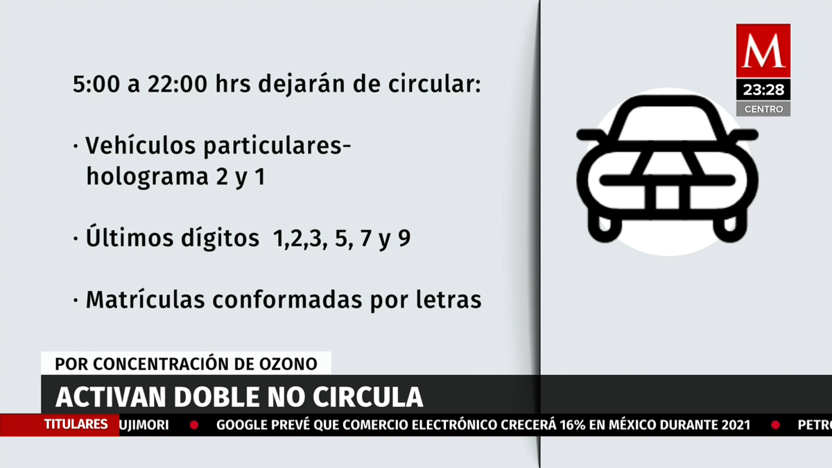 Activan doble 'Hoy No Circula' por ozono; estos autos tendrán restricciones en la CdMx