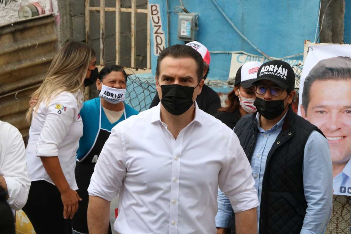 Adrián de la Garza, candidato del PRI y PRD a la gubernatura de Nuevo León. Foto: Leonel Rocha.