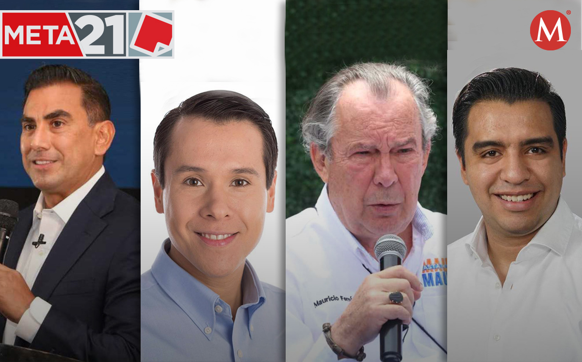 Candidatos del PAN a las alcaldías de Guadalupe, San Nicolás, San Pedro y Santa Catarina.