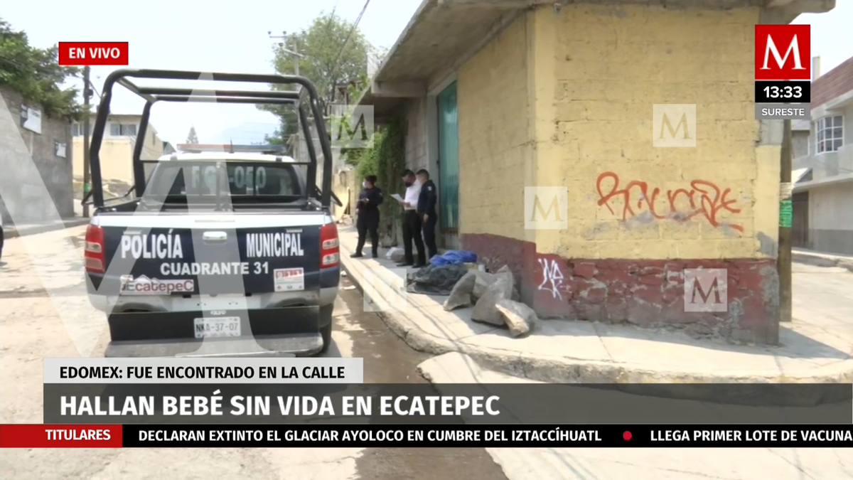 Encuentran a un bebé sin vida en la calle en Ecatepec