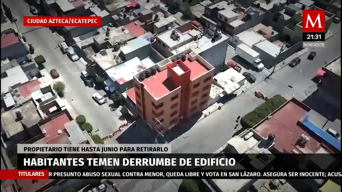 Gobierno de Ecatepec ordena demoler edificio que pone en riesgo a la población