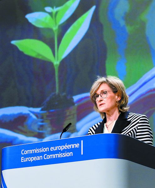 Mairead McGuinness, comisaria europea de Servicios Financieros. Reuters