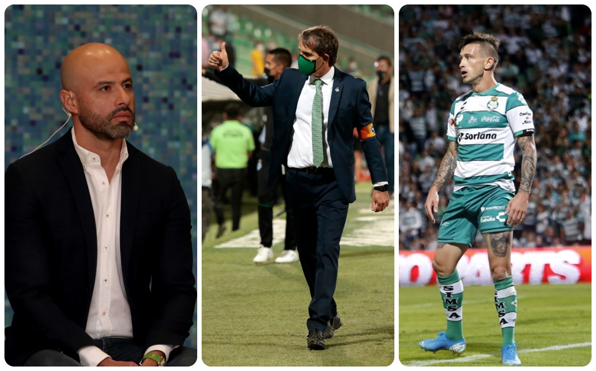 Dante Elizalde confirmó que Guillermo Almada seguirá con Santos Laguna Laguna. (Especial)