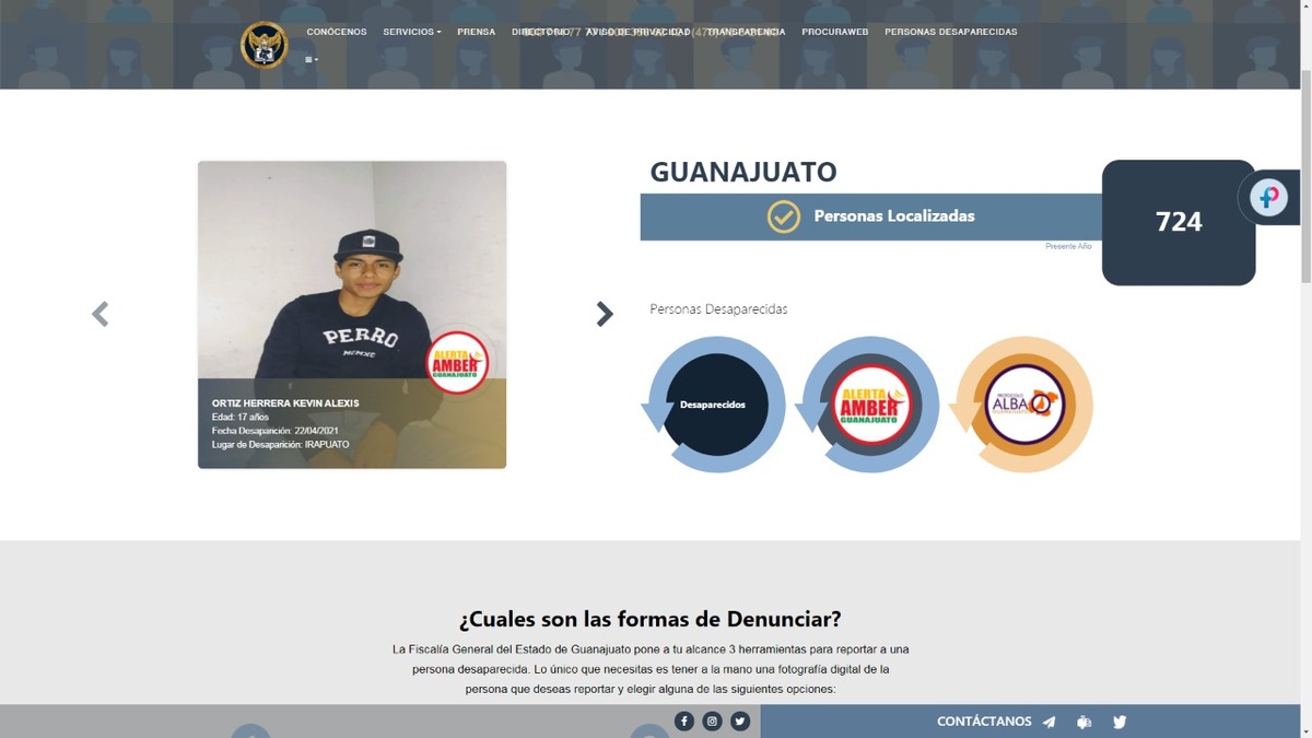 Herramienta digital Fiscalía/ Foto: Especial
