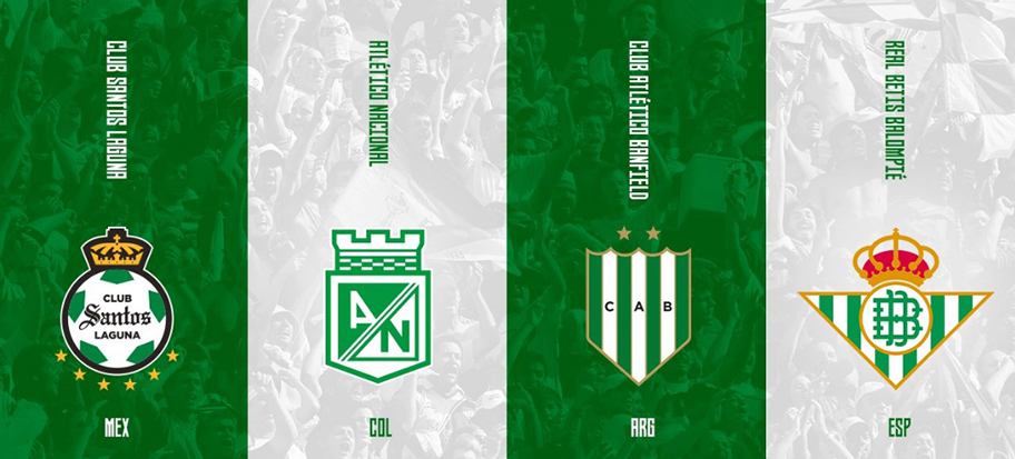 Las cuatro instituciones portan los colores verde y blanco. (Cortesía)