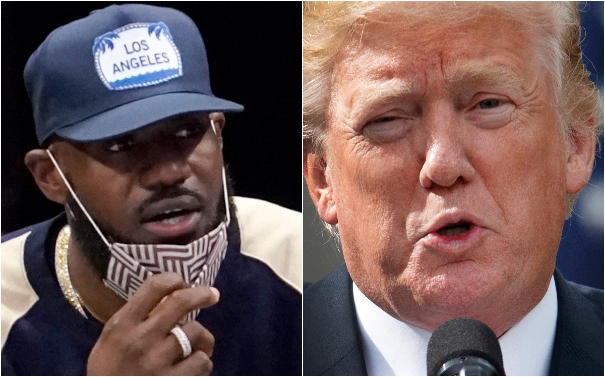 LeBron James y Donald Trump (AP)