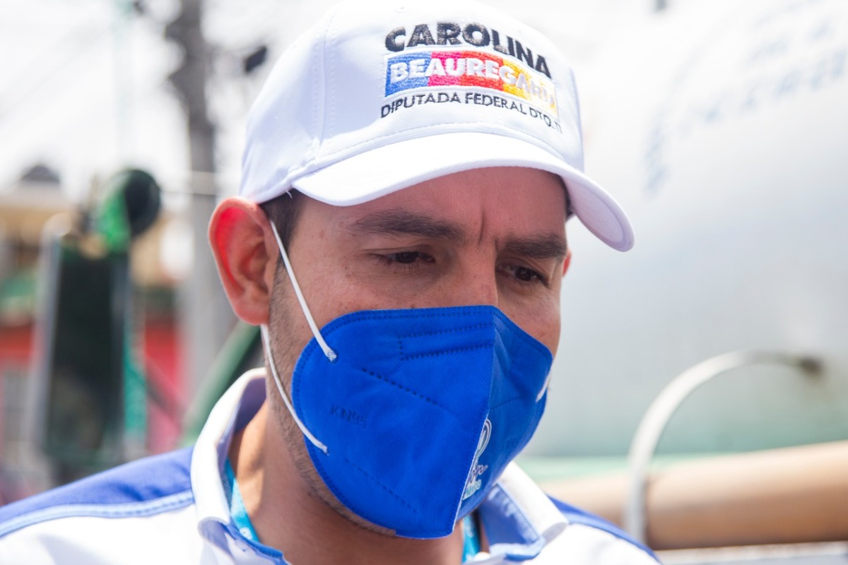 Marko Cortés en su visita a Totimehuacán | Andrés Lobato