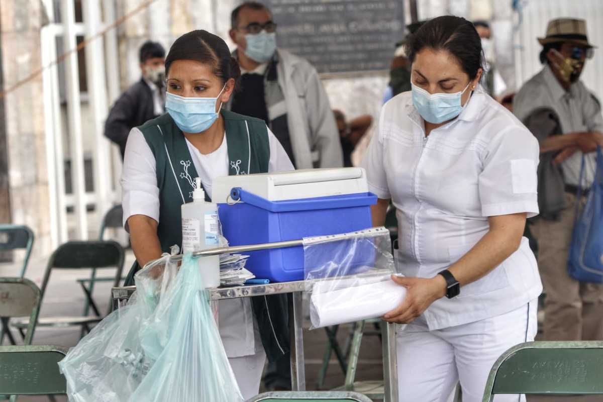 Vacunación en Puebla. (Melanie Torres)