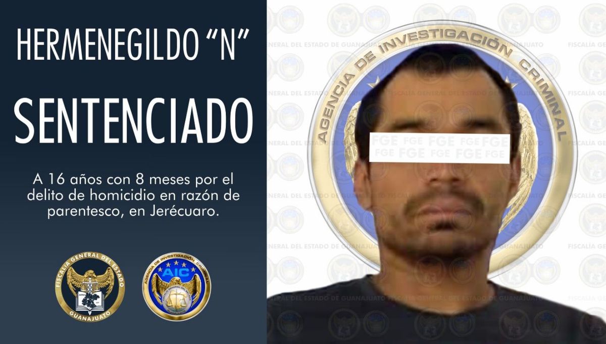 Jerécuaro | mató a su abuelo a golpes con arma; le dan 16 años prisión.