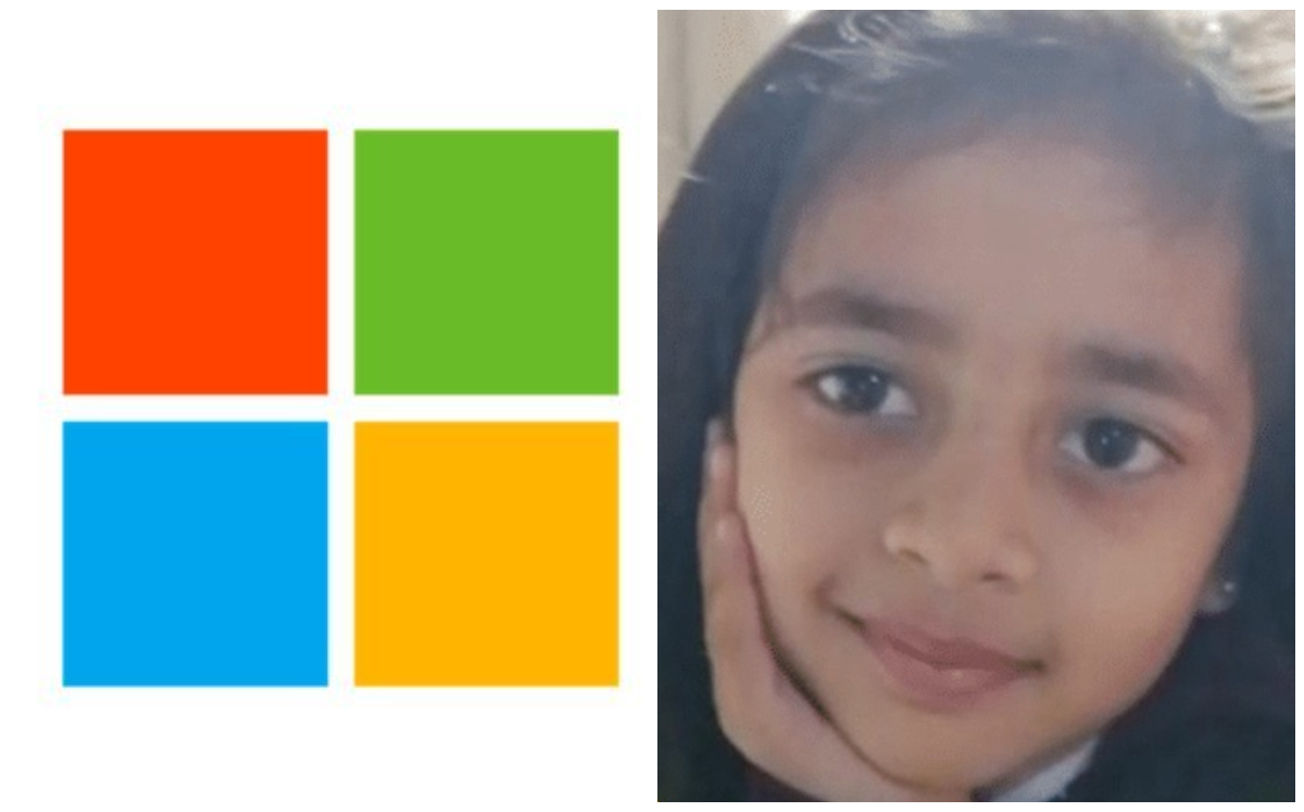 Niña de 4 años obtiene certificación de Microsoft (Twitter).