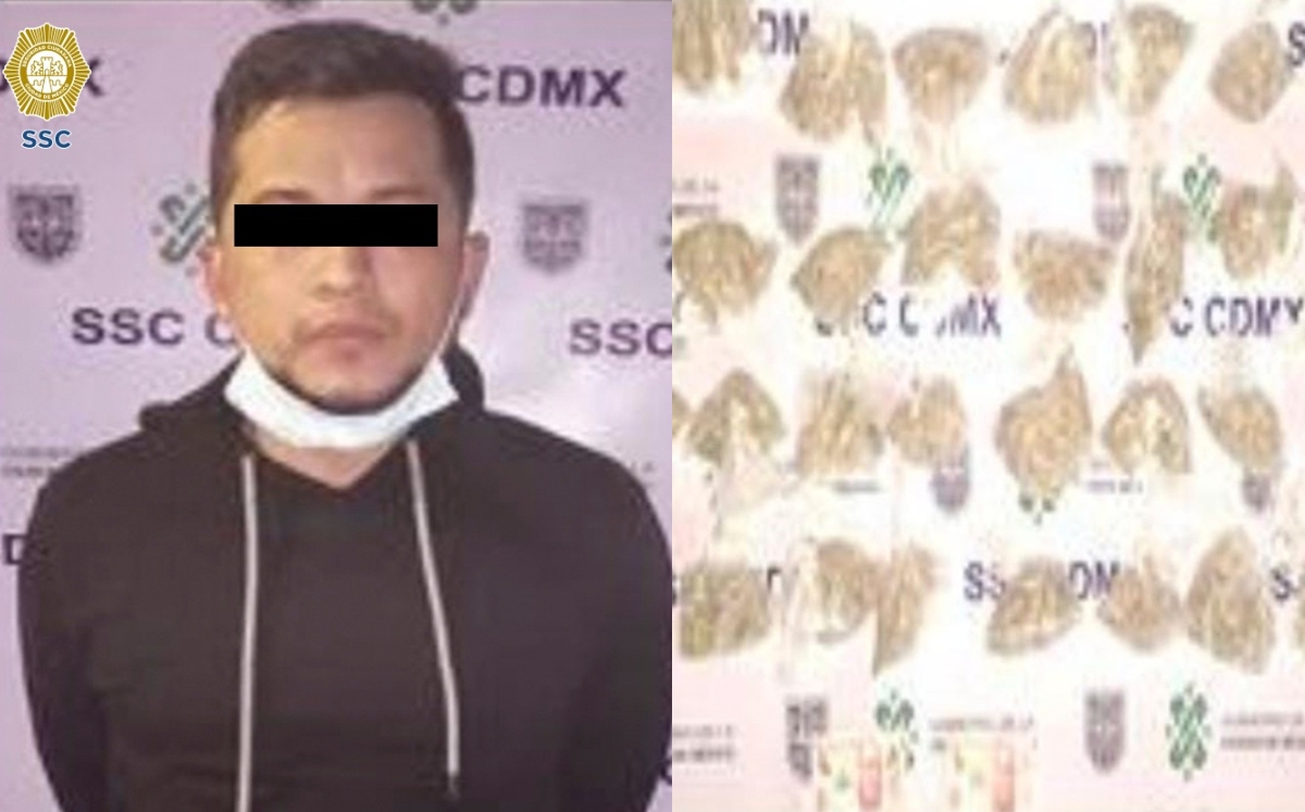 Oficiales de la SSC detuvieron a un hombre de 29 años de edad. (SSC)