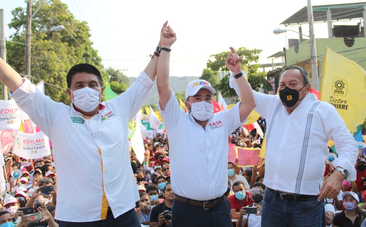 Zambrano Grijalva dijo que hoy "arrancamos una gran campaña con Ricardo Taja", candidato a la alcaldía de Acapulco.