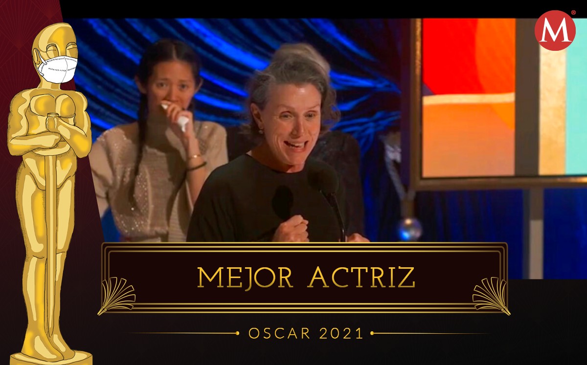 Frances McDormand se llevó la estatuilla a Mejor Actriz por 'Nomadland'
