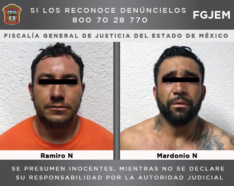 Fueron identificados como Macedonio “N” y Ramiro “N” de 36 y 30 años, respectivamente. (Especial)