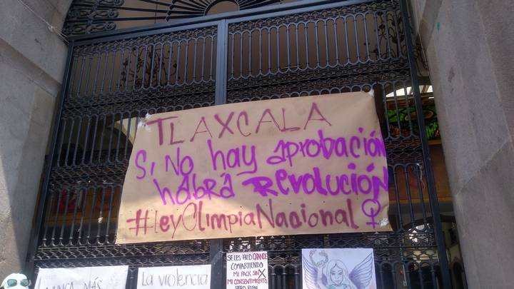 Colectivo 'Mujeres Organizadas de Tlaxcala' se manifestaron | Especial