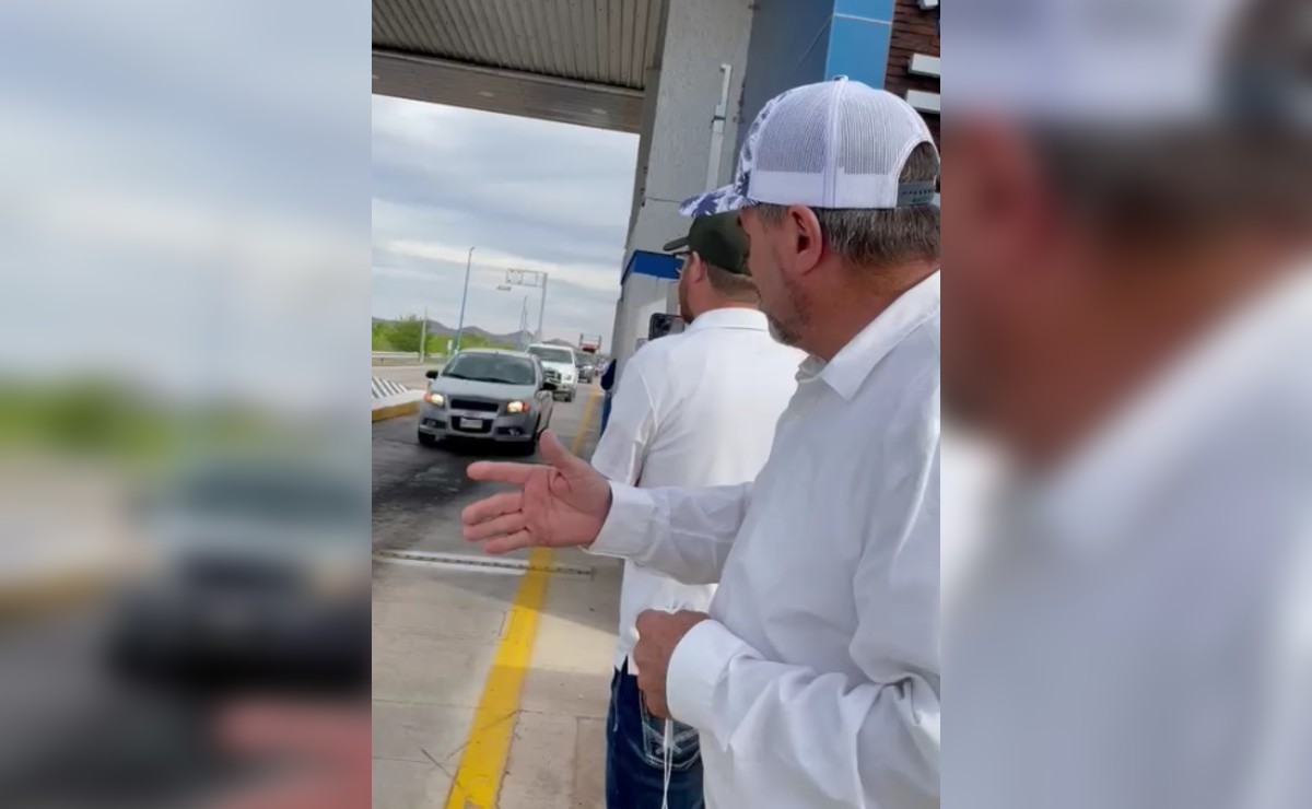 La caravana partió desde el municipio de Galeana, a las 5:30 horas. (Especial)