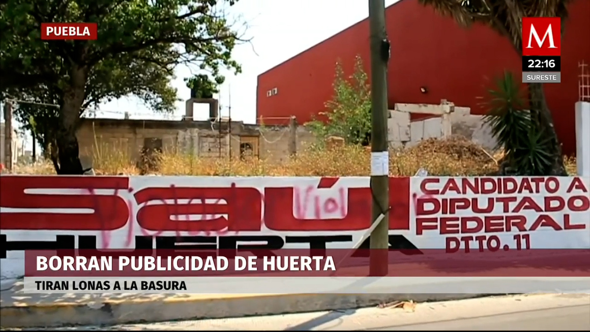 Borran bardas con propaganda de Saúl Huerta en Totimehuacán