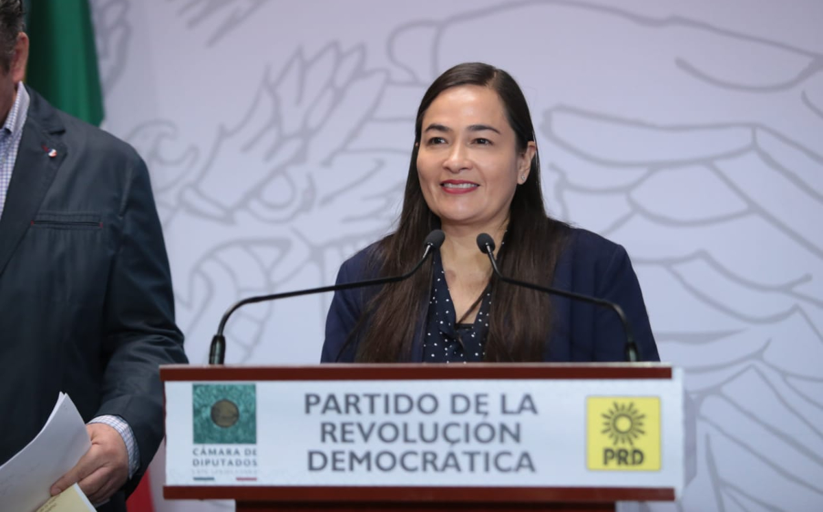 La coordinadora del PRD en la Cámara de Diputados, Verónica Juárez (Especial)