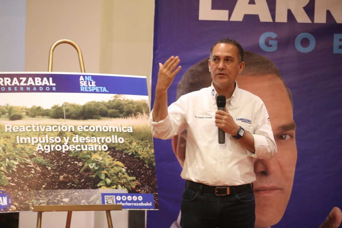 Fernando Larrazabal, candidato del PAN a la gubernatura de Nuevo León. Foto: Raúl Palacios