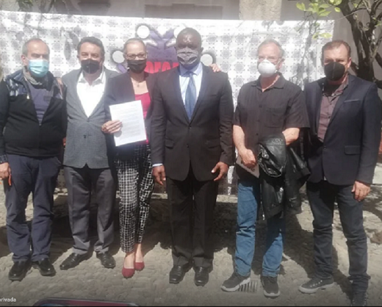 De izquierda a derecha, Arturo Camacho, Ernesto Alvarez, Itzel González, Nesly Mombrun, Jorge Souza y José Villaseñor