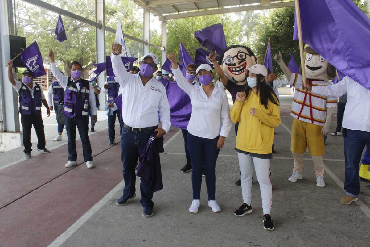 Recorrido de Misael Rodríguez en Ciudad Madero.