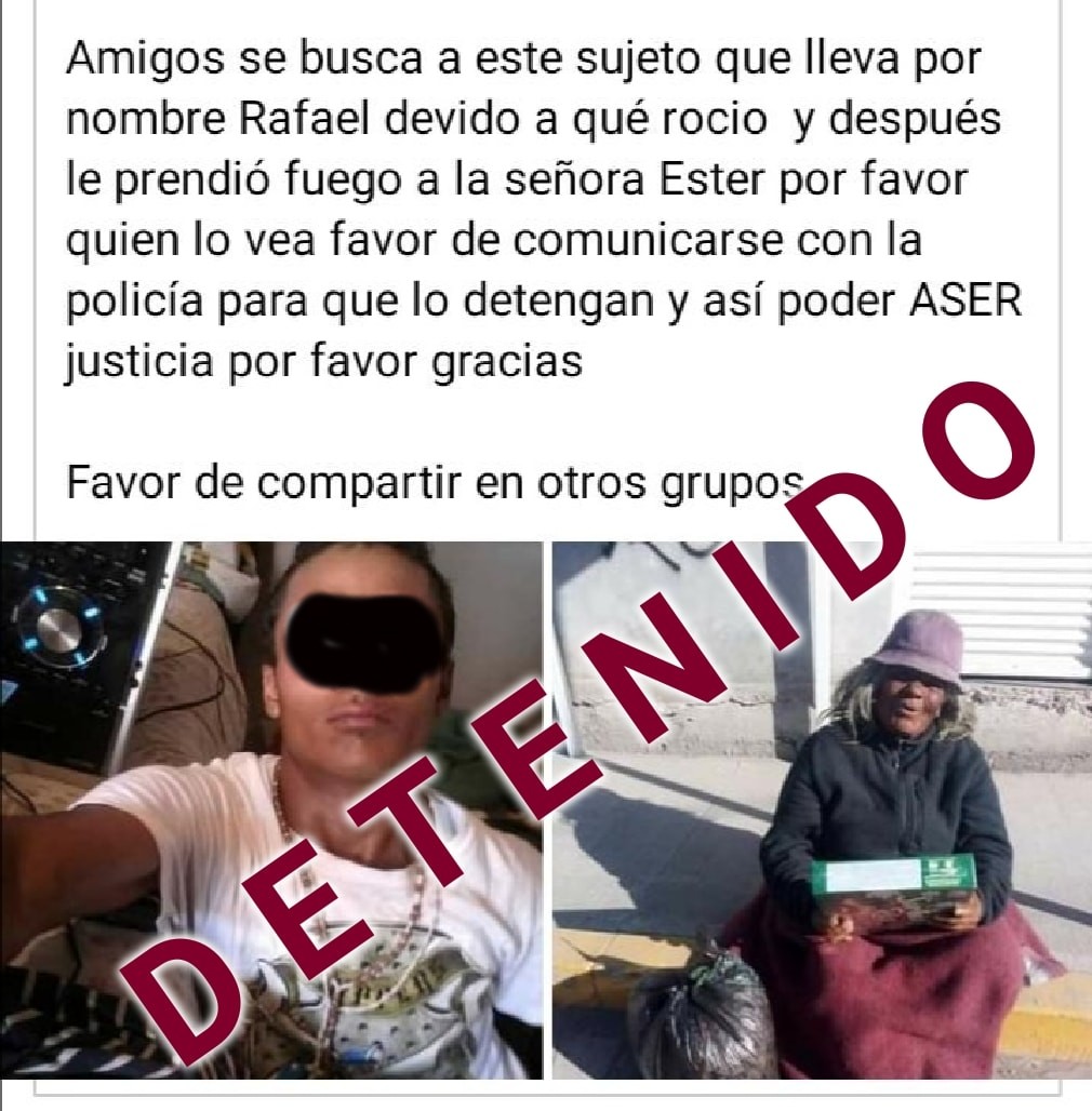 Agresor detenido