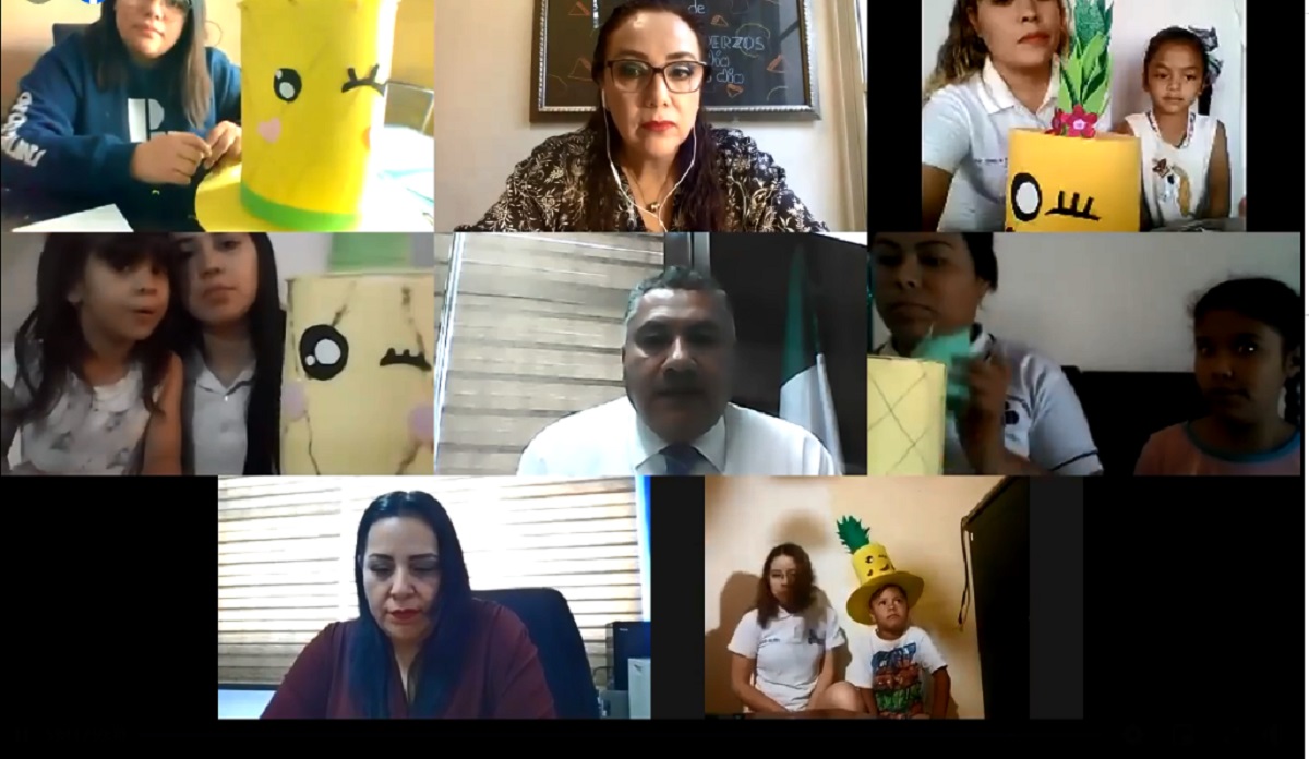 Son las alumnas de sexto semestre de la Licenciatura en Intervención Educativa, las encargadas de diseñar las actividades. (cortesía)