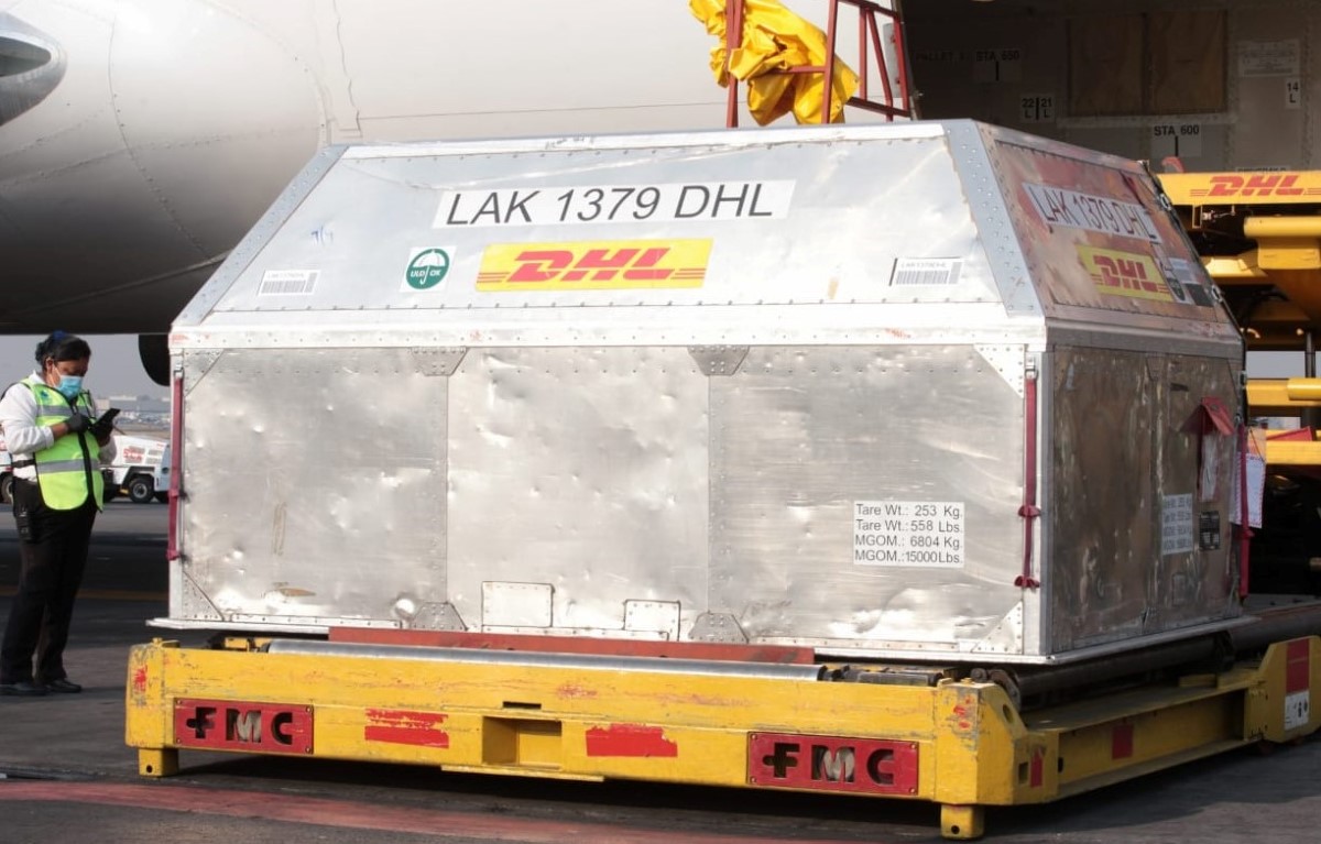 El cargamento llegó a la Terminal 1 del AICM. | Jesús Quintanar