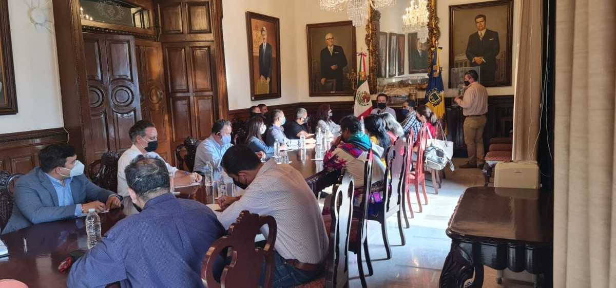 Instalan mesa de trabajo para salvaguardar Teekata . (Especial)