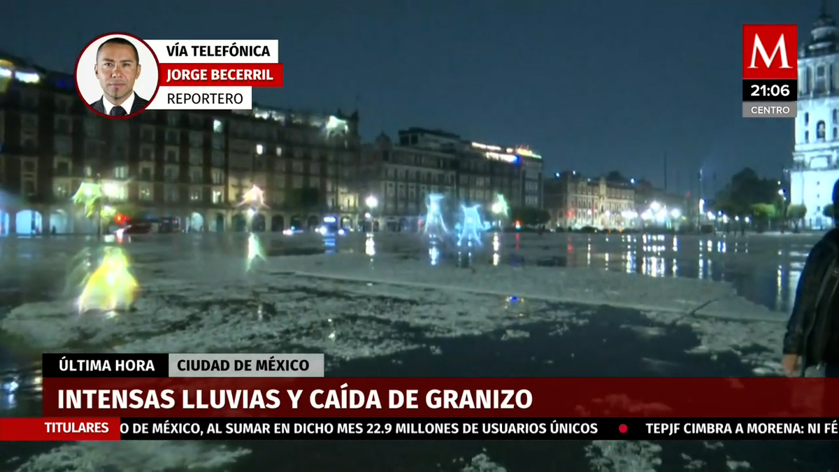 Lluvia y granizo dejan afectaciones en varias alcaldías de CdMx; hay árboles caídos