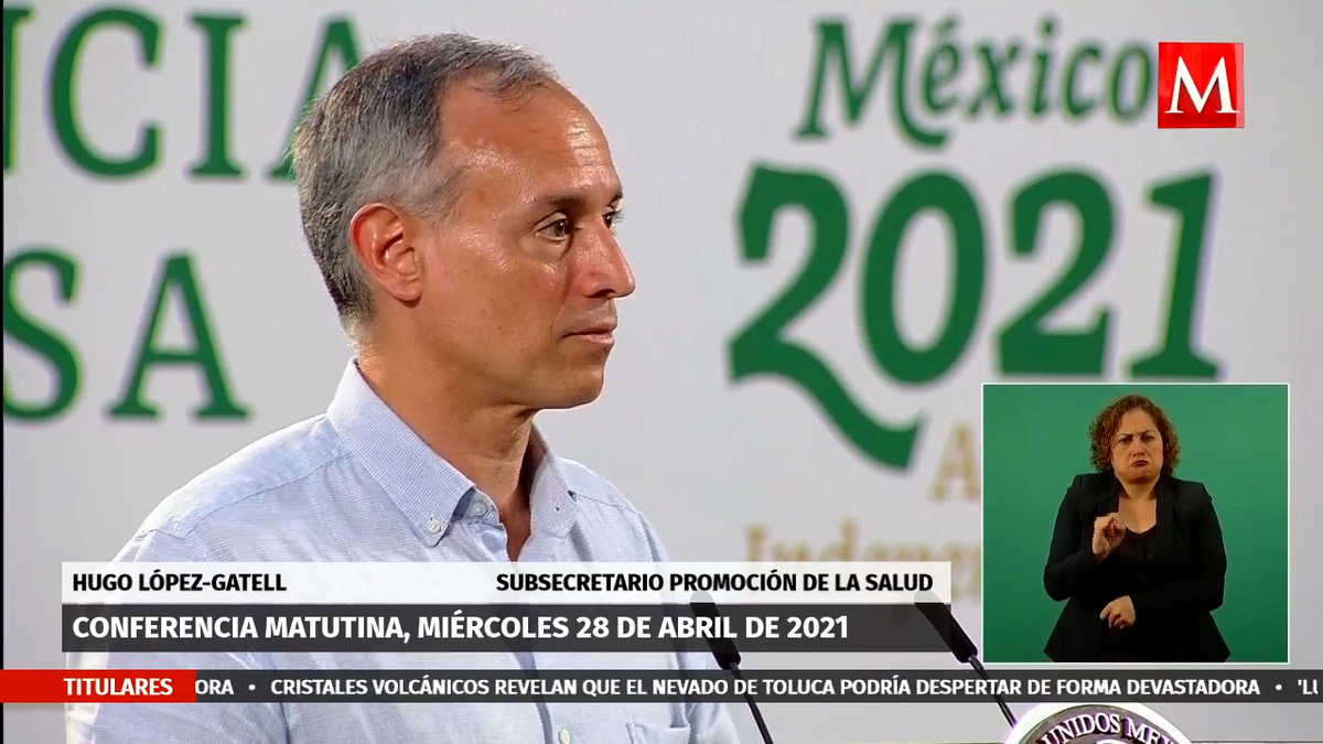 López-Gatell va a La Mañanera con catarro común y sin cubrebocas