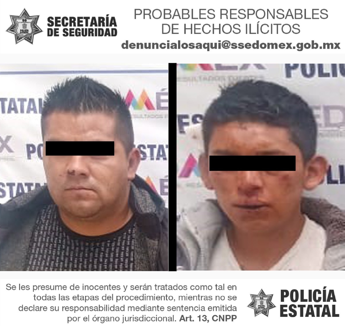 Portaban dos armas de fuego, así como 3 mil 260 pesos, los cuales habían sido robados a la víctima.