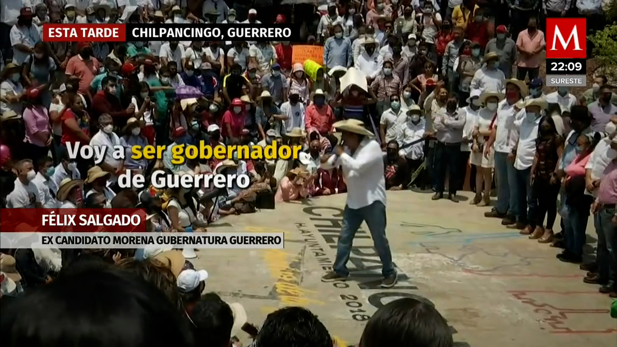 Ayer el TEPJF retiró la candidatura a Félix Salgado, hoy en Chilpancingo afirmó que pese al fallo él será el gobernador de Guerrero