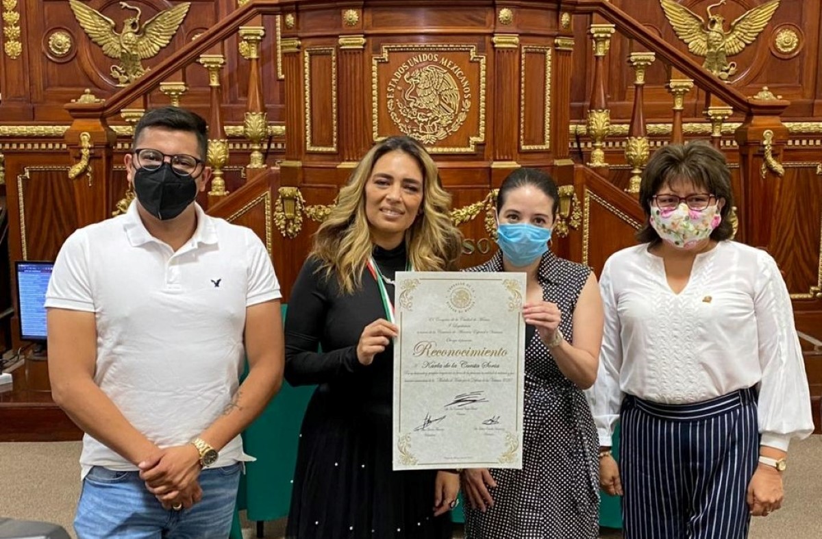 El Congreso reconoció  a la activista por su labor en derechos humanos. | Especial