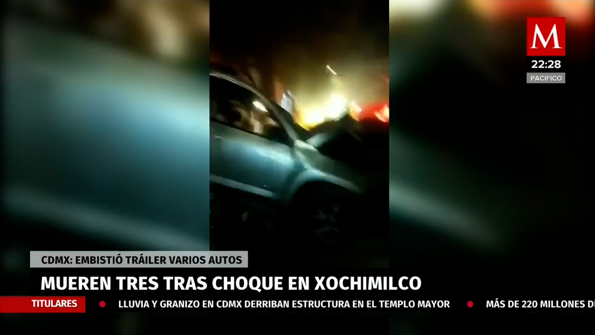 Muere un menor y dos adultos tras aparatoso choque; camión se quedó sin frenos