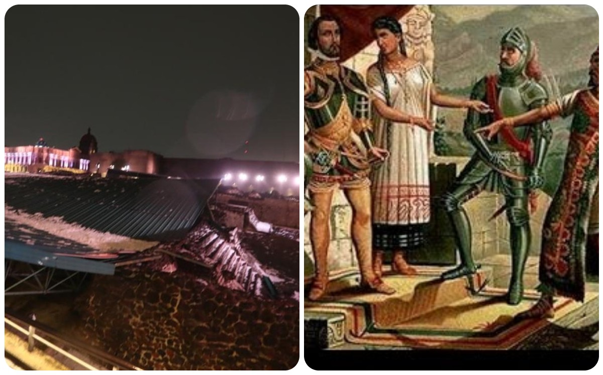 Techo de Templo Mayor cae a 700 años de la llegada de los españoles (Especial)