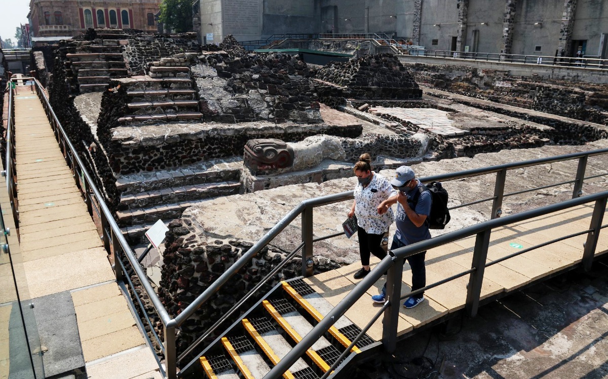 El Templo Mayor, junto con otros centros arqueológicos, reabrió el martes de esta semana. (Cuartoscuro)