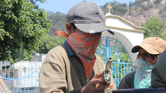 En Chilapa, Guerrero niños se manifiestan para exigir seguridad