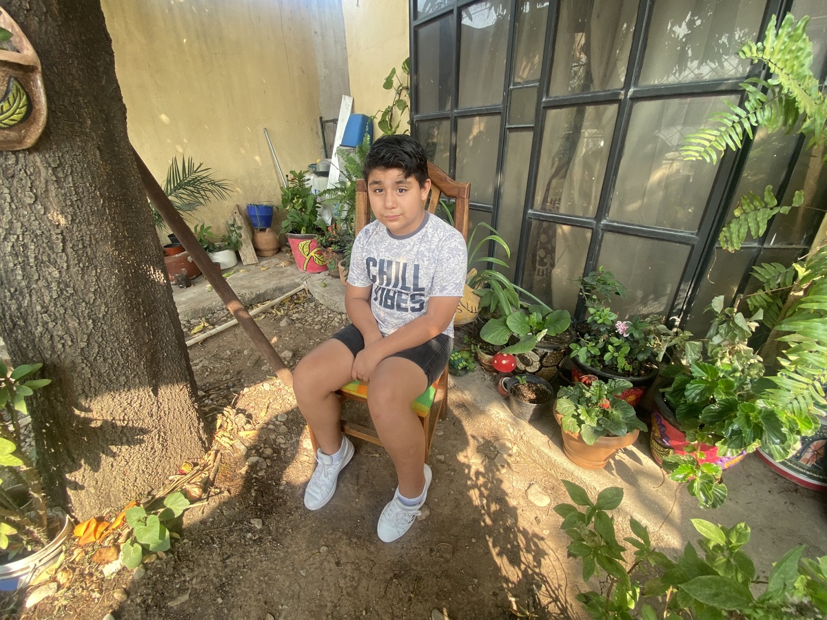 Diego Alejandro Ramírez Pizaña, niño de 12 años con retinoblastoma. (Antonio Hernández)